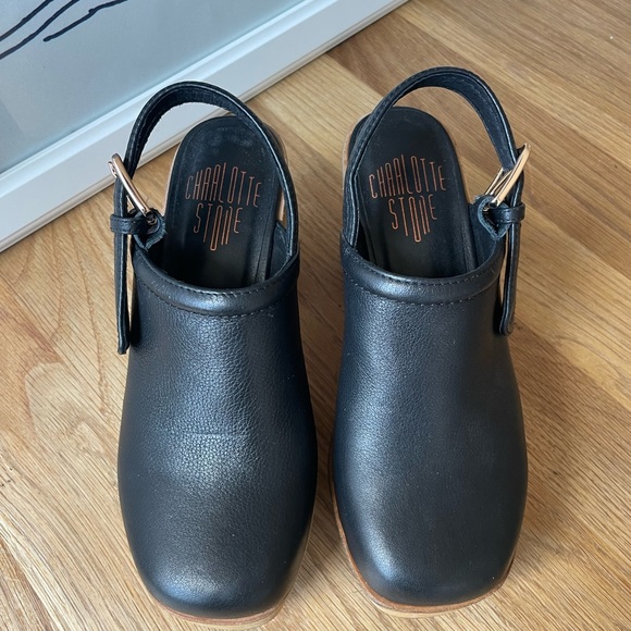 Charlotte Stone Bonnie in black leather, size 5 - Picture 2 of 7